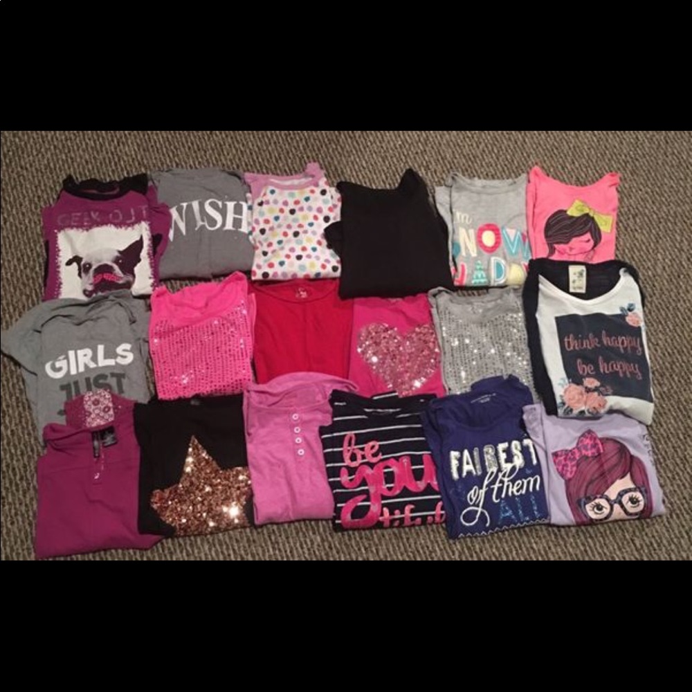 Girls long sleeve shirts
